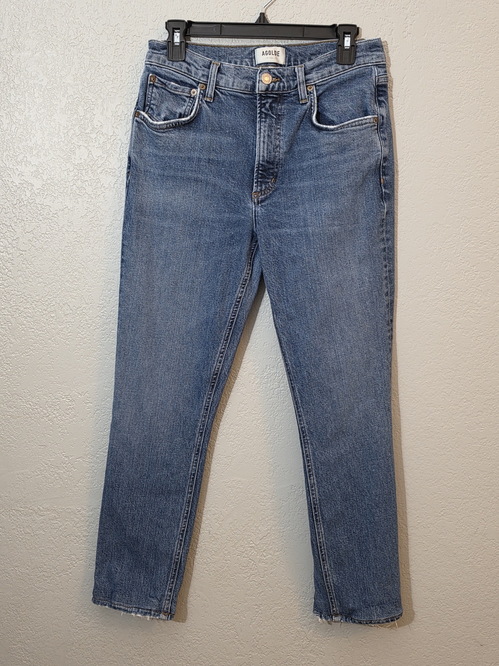 Agolde Willow Mid Rise Slim Straight Jeans Womens 27 Medium Wash (ALTERED)